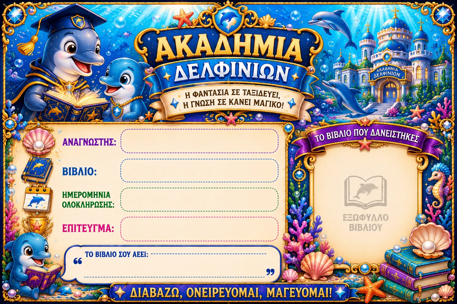 Κάρτα Ακαδημία δελφινιών 2