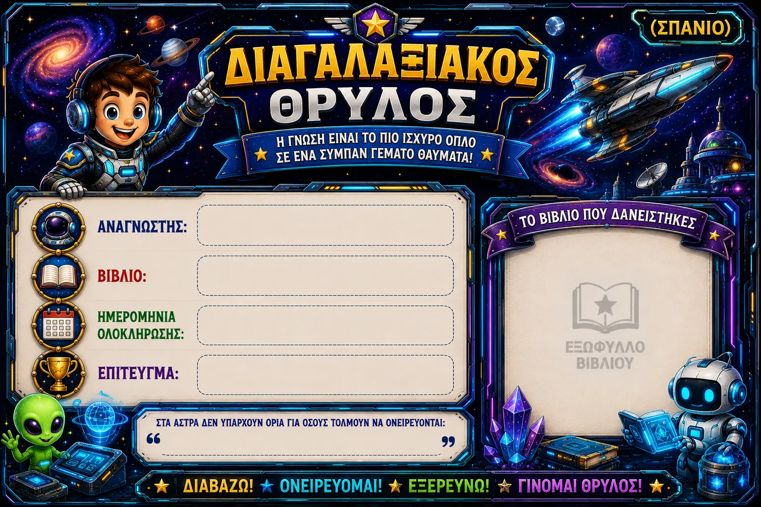 Κάρτα Διαγαλαξιακός θρύλος