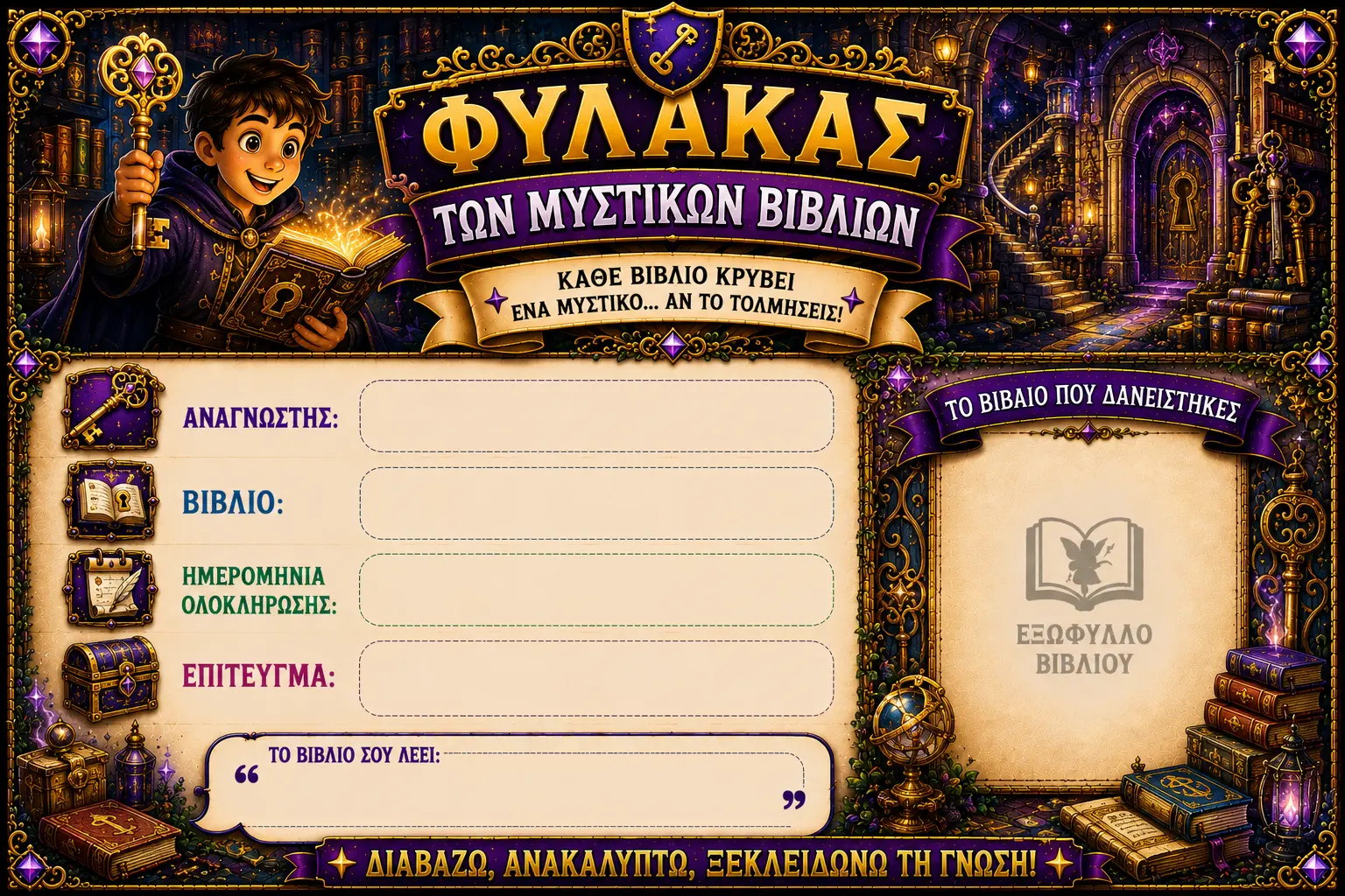 Κάρτα Φύλακας των μυστικών βιβλίων