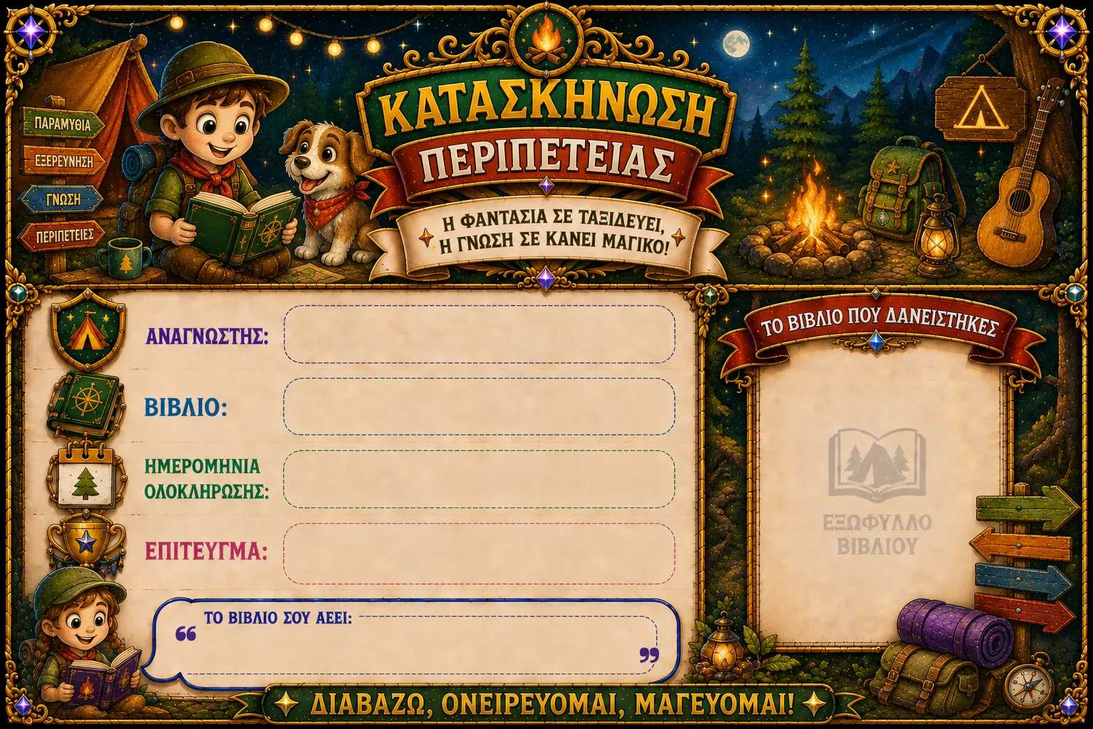 Κάρτα Κατασκήνωση περιπέτειας 2