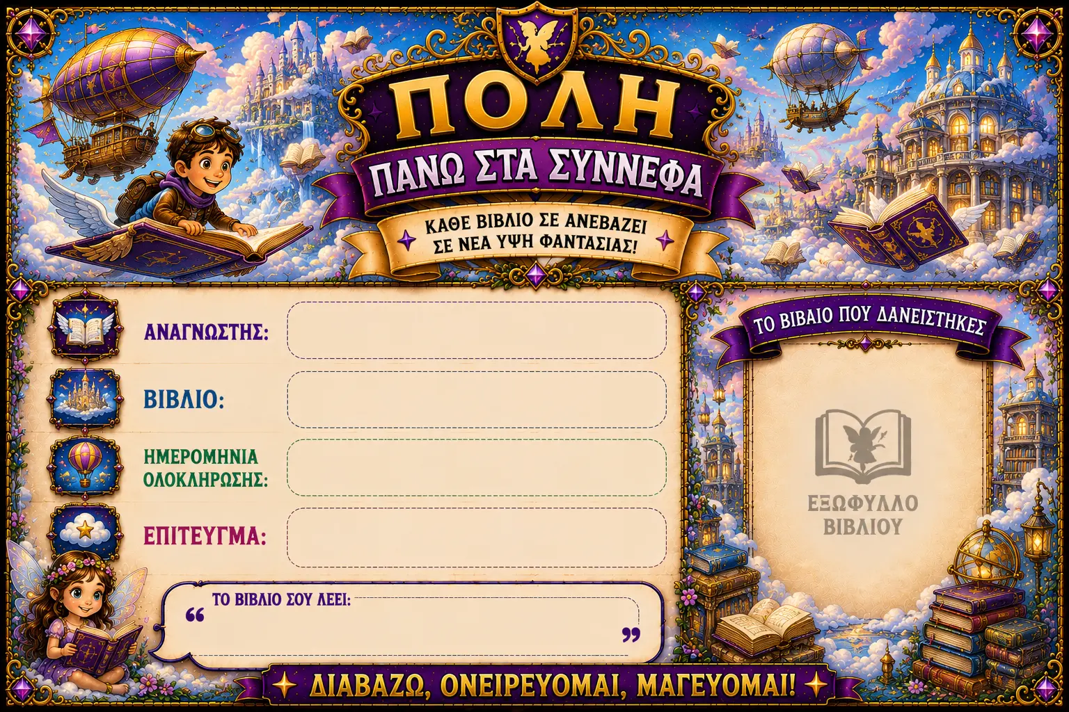 Κάρτα Πόλη πάνω στα σύννεφα